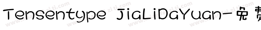 Tensentype JiaLiDaYuan字体转换